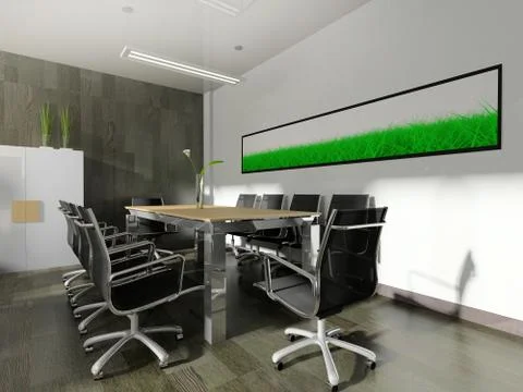 Modern interior of office Stock Illustration