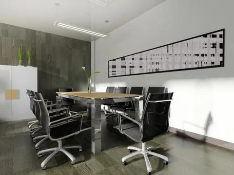 Modern interior of office Stock Illustration