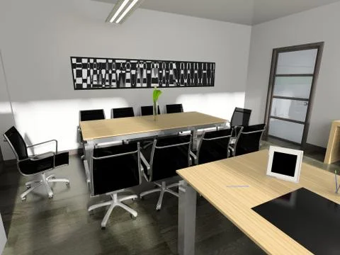 Modern interior of office Stock Illustration