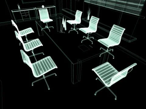 Modern interior of office Stock Illustration