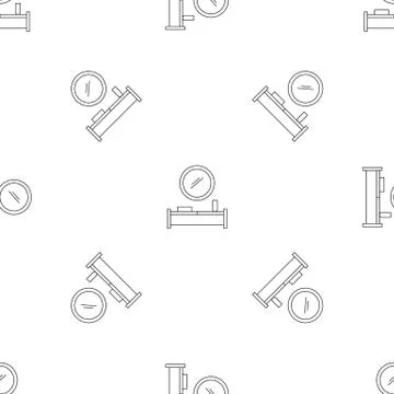 Modern interior room pattern seamless vector Stock Illustration