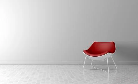 Modern interior space. Stock Illustration