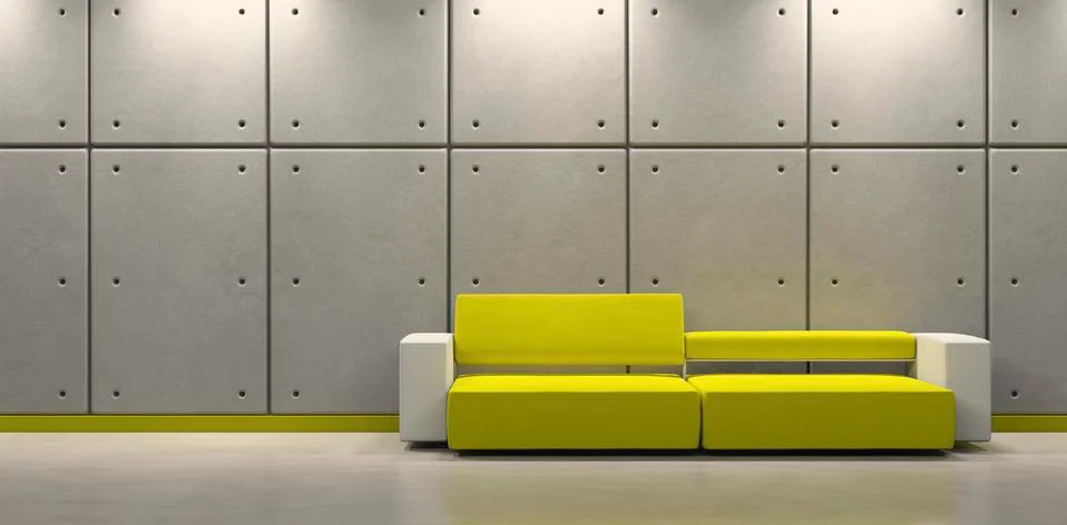 Modern interior space. Stock Illustration