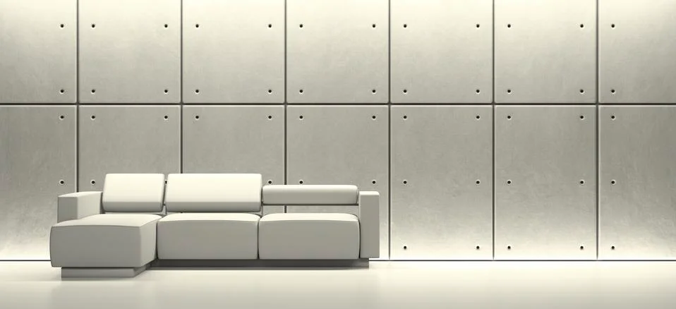 Modern interior space. Stock Illustration