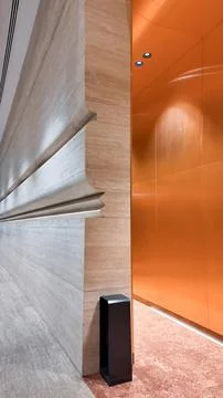 Modern interior with spacious hall and contemporary design, elegant lobby with Stock Illustration