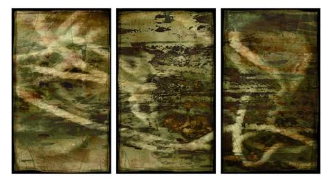 Modern interior triptych イラスト素材