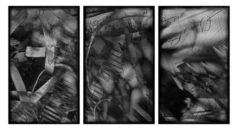 Modern interior triptych イラスト素材