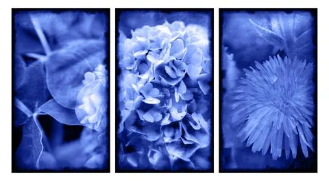 Modern interior triptych 스톡 일러스트