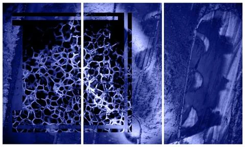 Modern interior triptych 스톡 일러스트