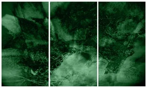 Modern interior triptych Illustrazione stock
