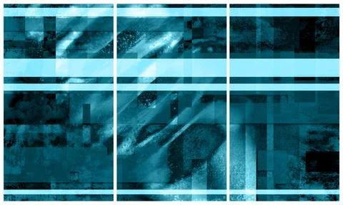 Modern interior triptych イラスト素材