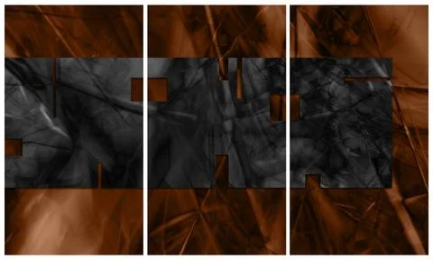 Modern interior triptych イラスト素材