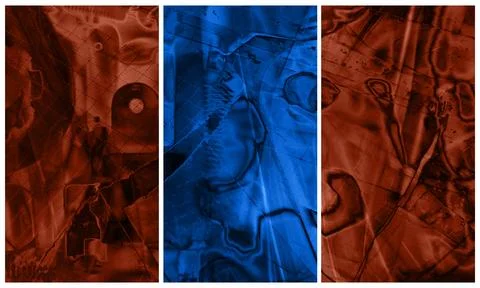 Modern interior triptych Illustrazione stock