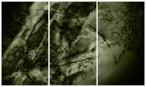 Modern interior triptych Illustrazione stock