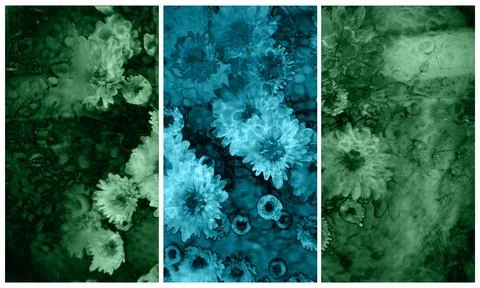 Modern interior triptych Illustrazione stock