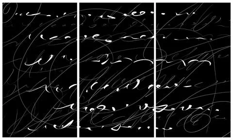 Modern interior triptych Illustrazione stock