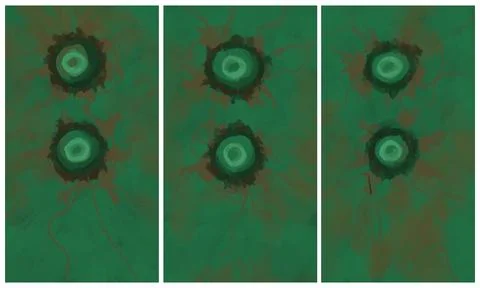 Modern interior triptych イラスト素材