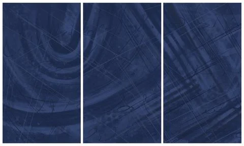 Modern interior triptych 스톡 일러스트