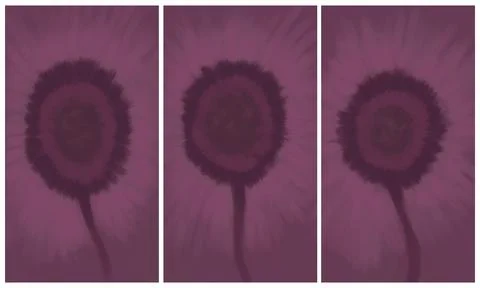 Modern interior triptych Illustrazione stock