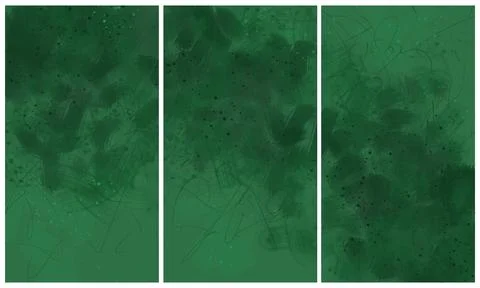Modern interior triptych Illustrazione stock
