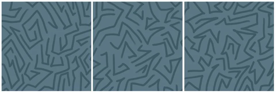 Modern interior triptych Illustrazione stock