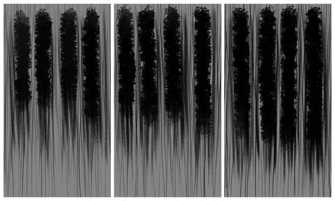 Modern interior triptych Stock Illustration