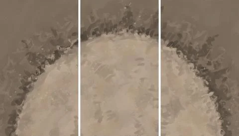 Modern interior triptych Illustrazione stock
