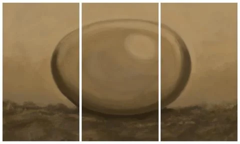 Modern interior triptych Illustrazione stock