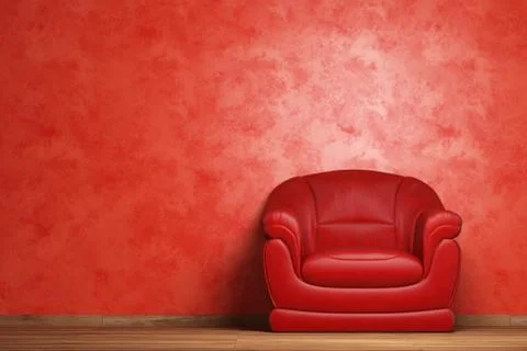 Modern interior with yellow sofa Stock Illustration