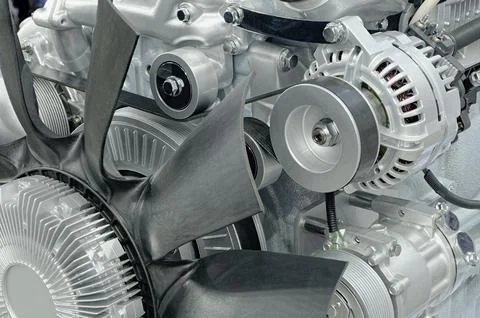 Modern internal combustion engine Stock Photos
