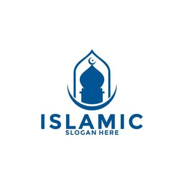 Modern Islamic Luxury Logo Vector Template, Muslim Logo Icon Stock Illustration