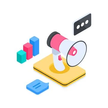 Modern isometric illustration showcasing an advanced corporate data server Stock Illustration