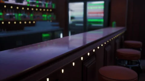 Modern jazz bar interior design Stock Footage 176903903