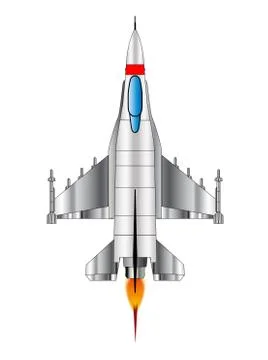 Modern Jet Fighter Plane Stock Illustration