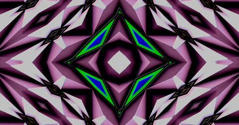 Modern Kaleidoscope Computer Generated Abstract Digital Pattern Background 스톡 일러스트