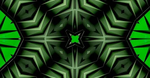Modern Kaleidoscope Computer Generated Abstract Digital Pattern Background 스톡 일러스트