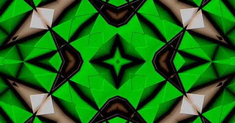 Modern Kaleidoscope Computer Generated Abstract Digital Pattern Background 스톡 일러스트