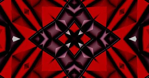 Modern Kaleidoscope Computer Generated Abstract Digital Pattern Background 스톡 일러스트