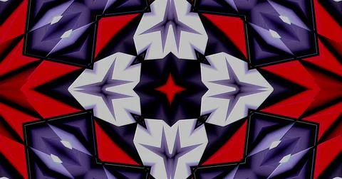 Modern Kaleidoscope Computer Generated Abstract Digital Pattern Background Illustrazione stock