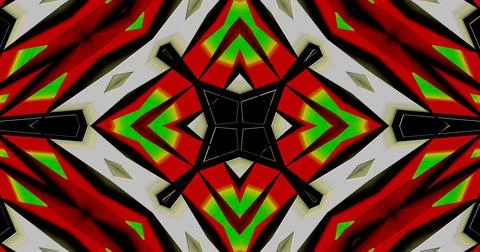 Modern Kaleidoscope Computer Generated Abstract Digital Pattern Background 스톡 일러스트