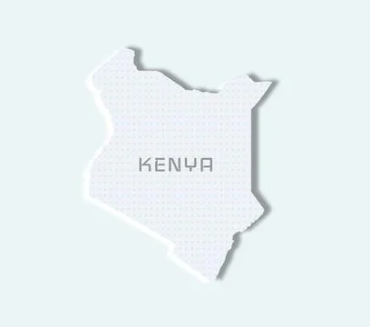 Modern Kenya map Stock Illustration