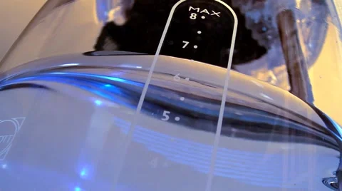 Modern Kettle Close up angle #1 - Water coming to the boil Stock Footage 41839211