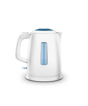 Modern kettle, isolated with clipping path Stock Photos