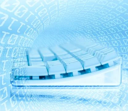 The modern keyboard for a computer Stock Photos