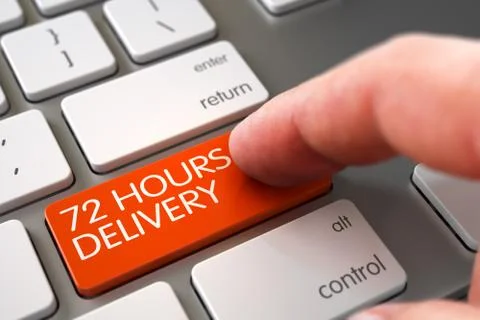 Modern Keyboard with Concept - 72 Hours Delivery Stock Illustration
