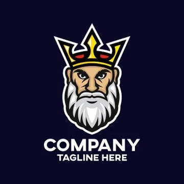 Modern king logo Stock Illustration
