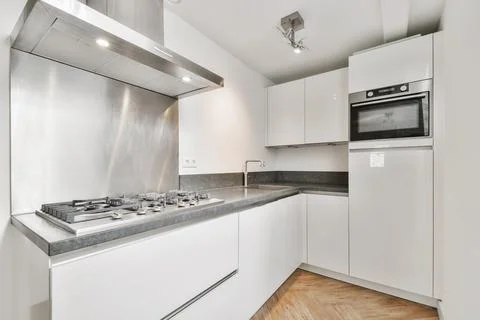 Modern kitchen design Stock Photos