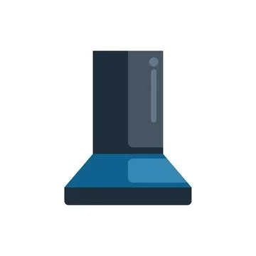 Modern kitchen extractor fan filtering the air in the room Stock Illustration