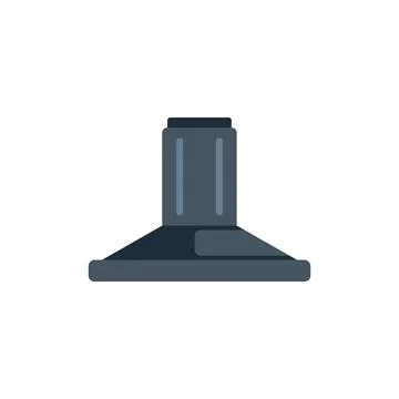 Modern kitchen extractor hood purifying the air while cooking Stock Illustration