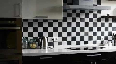 Modern kitchen Stock Footage 50579006